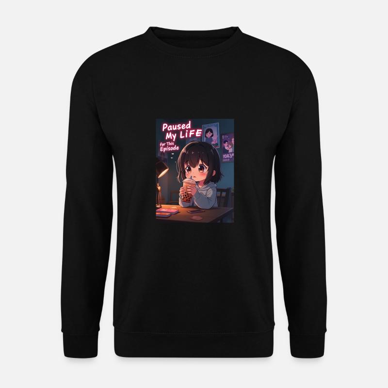 K pop and bubble tea - Unisex Sweatshirt - black