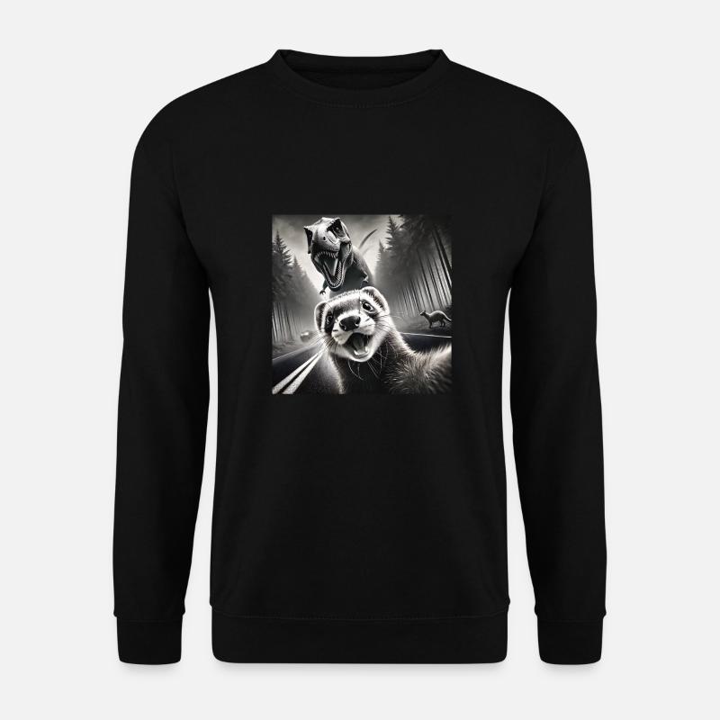 Frettchen - Unisex Pullover - Schwarz