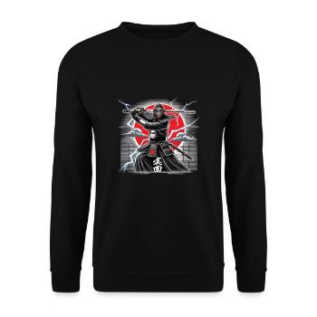 Kendo - Unisex Sweatshirt - black - Front - Alina (178cm) & Michal (187cm)