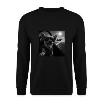 Chihauhua - Unisex Pullover - Schwarz - Vorne - Alina (178cm) & Michal (187cm)