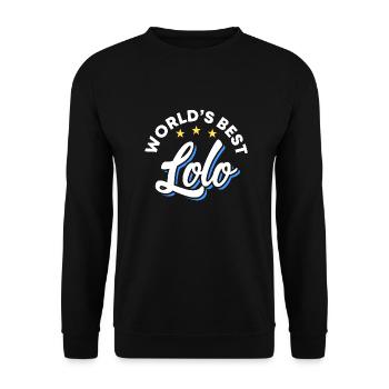 Das beste Lolo-Filipino-Design für stolze Pinoys - Unisex Pullover - Schwarz - Vorne - Alina (178cm) & Michal (187cm)