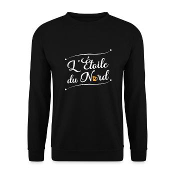 Minnesota Design für stolze Minnesotaner - Unisex Pullover - Schwarz - Vorne - Alina (178cm) & Michal (187cm)