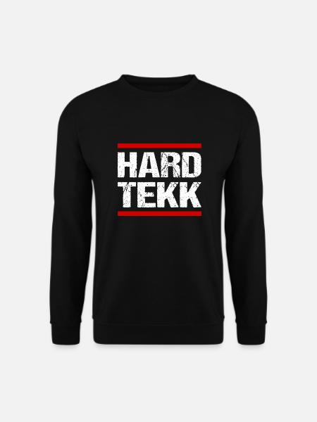 Hardtekk Tekk Techno Musik Rave Raver - Unisex Pullover - Schwarz