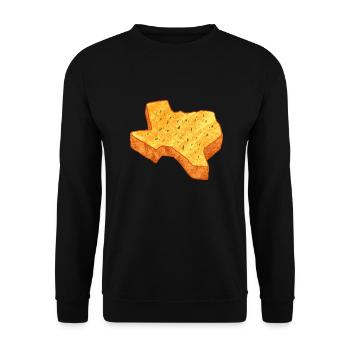 Toast Map Design pour les amoureux du Texas - Sweat-shirt Unisexe - noir - Devant - Alina (178cm) & Michal (187cm)