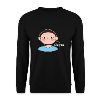 Fil-Am Siopao Design pour les fiers Pinoys - Sweat-shirt Unisexe - noir - Devant - Alina (178cm) & Michal (187cm)