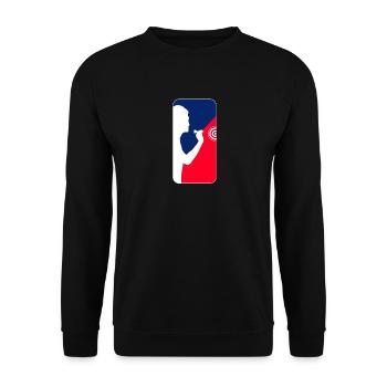 Darts blue red white streetwear - Unisex Sweatshirt - black - Front - Alina (178cm) & Michal (187cm)