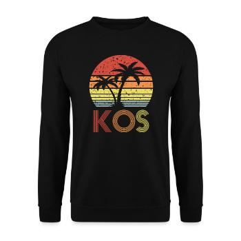 Kos - Unisex Pullover - Schwarz - Vorne - Alina (178cm) & Michal (187cm)