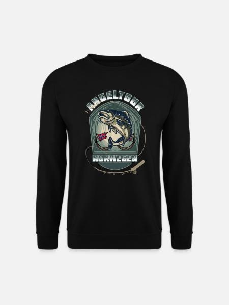 Norwegen Angeltour - Unisex Pullover - Schwarz
