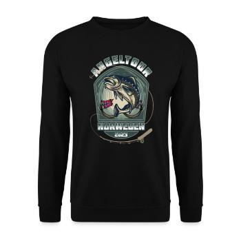 Norwegen Angeltour - 2023 - Unisex Pullover - Schwarz - Vorne - Alina (178cm) & Michal (187cm)