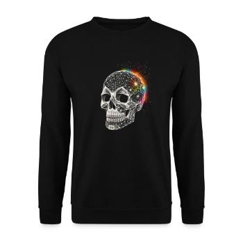 Totenkopf - Unisex Pullover - Schwarz - Vorne - Alina (178cm) & Michal (187cm)