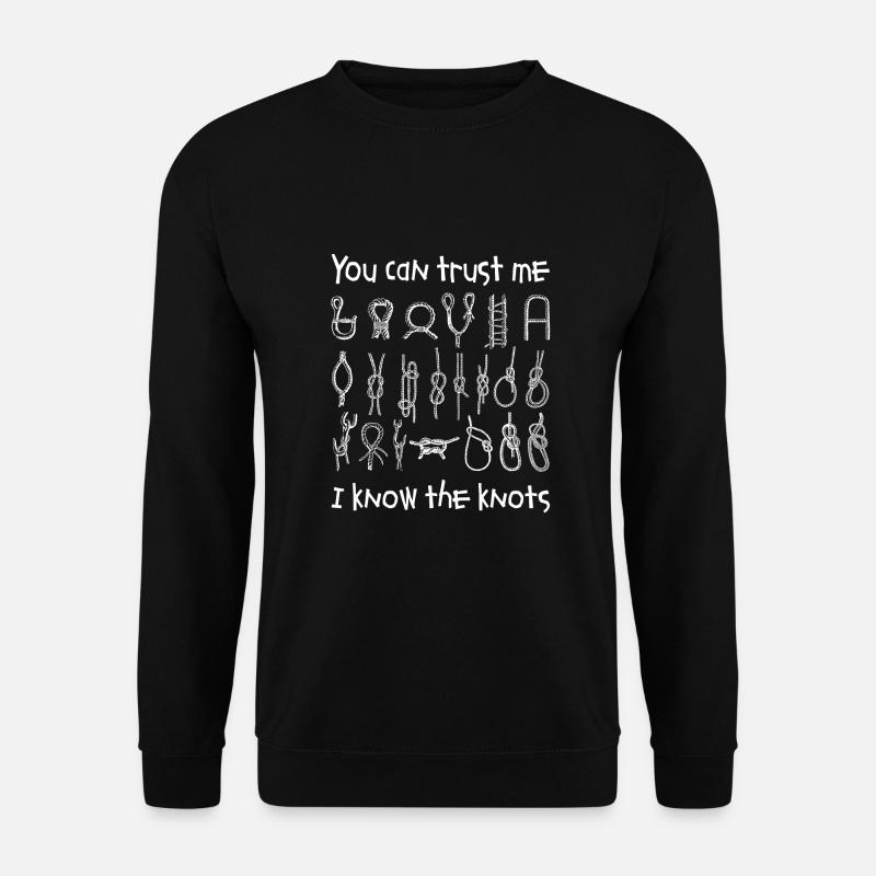 Seemannsknoten | ich weiß die Knoten - Unisex Pullover - Schwarz