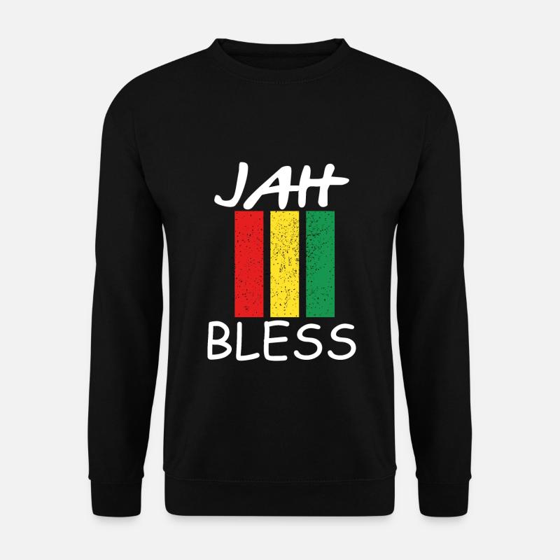 Jah bless Rasta - Sweat-shirt Unisexe - noir