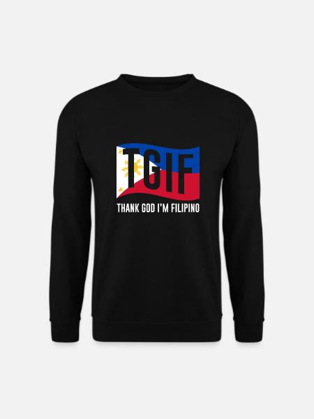 Gudskelov, jeg er filippinsk for filippinsk - Unisex sweater - sort