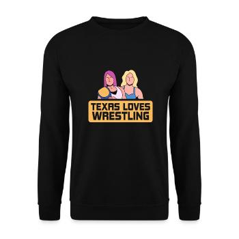 Conception de lutte au Texas pour les fiers fans du Texas - Sweat-shirt Unisexe - noir - Devant - Alina (178cm) & Michal (187cm)
