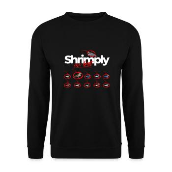 Shrimp The Best Pet Design für stolze Shrimp-Fans - Unisex Pullover - Schwarz - Vorne - Alina (178cm) & Michal (187cm)