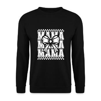 Mama - Unisex Pullover - Schwarz - Vorne - Alina (178cm) & Michal (187cm)