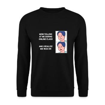 Online class design for young proud Pinoys - Unisex Sweatshirt - black - Front - Alina (178cm) & Michal (187cm)