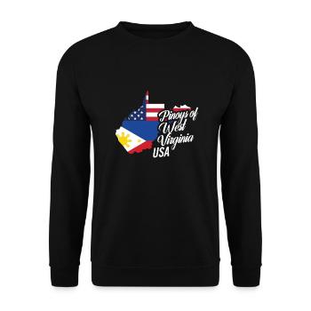 Filipinos from West Virginia Design for Fil-Ams - Unisex Sweatshirt - black - Front - Alina (178cm) & Michal (187cm)