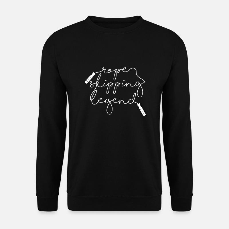 Rope Skipping Legend Seil für Seilspringer - Unisex Pullover - Schwarz