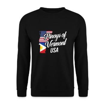 Les Philippins du Vermont conçoivent pour Proud Fil-Ams - Sweat-shirt Unisexe - noir - Devant - Alina (178cm) & Michal (187cm)