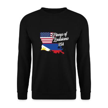 Filipinos von Louisiana Design für stolze Fil-Ams - Unisex Pullover - Schwarz - Vorne - Alina (178cm) & Michal (187cm)