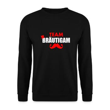 Team bräutigam - Unisex Pullover - Schwarz - Vorne - Alina (178cm) & Michal (187cm)