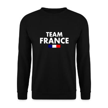 Team france - Unisex Sweatshirt - black - Front - Alina (178cm) & Michal (187cm)