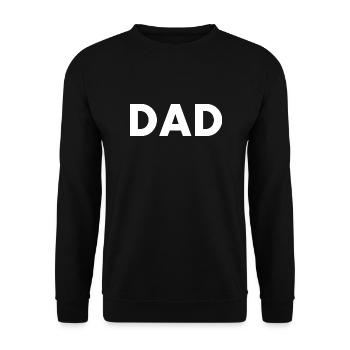 Dad - Unisex Pullover - Schwarz - Vorne - Alina (178cm) & Michal (187cm)