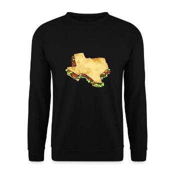 Fajita Map Design pour les amoureux du Texas - Sweat-shirt Unisexe - noir - Devant - Alina (178cm) & Michal (187cm)