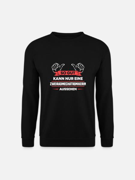 Zweiradmechatronikerin Design für Handwerker - Unisex Pullover - Schwarz