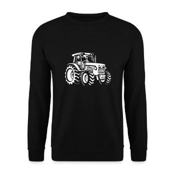 Tracteur Agriculteur Tracteur Agriculteur - Sweat-shirt Unisexe - noir - Devant - Alina (178cm) & Michal (187cm)