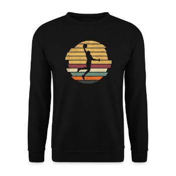 Dunking Basketteur BasketballEr Rétro - Sweat-shirt Unisexe - noir - Devant - Alina (178cm) & Michal (187cm)
