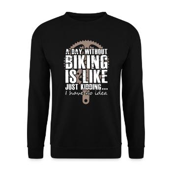Cyclist - Unisex Pullover - Schwarz - Vorne - Alina (178cm) & Michal (187cm)