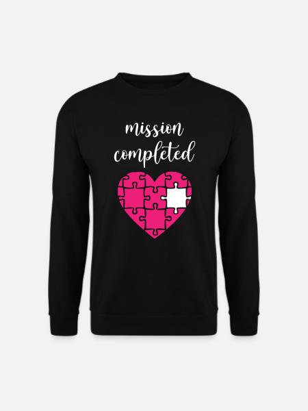 Mission Completed Puzzle - Unisex Sweatshirt - black