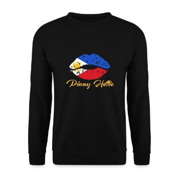 Girls Design für stolze Pinays - Unisex Pullover - Schwarz - Vorne - Alina (178cm) & Michal (187cm)