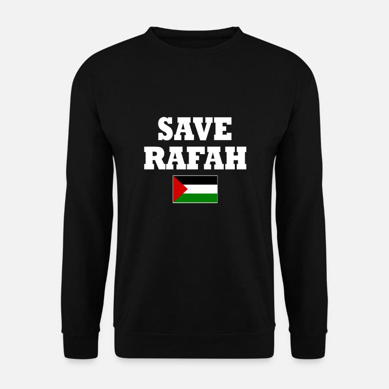 Save rafah - Unisex Sweatshirt - black