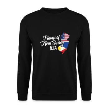Filipinos of New Jersey Design for Proud Fil-Ams - Unisex Sweatshirt - black - Front - Alina (178cm) & Michal (187cm)