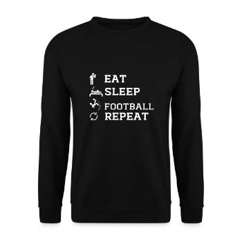 Grappige voetbalshirt - Unisex Sweatshirt - black - Front - Alina (178cm) & Michal (187cm)