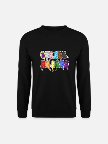 Pride Progress Flagge Otter Gleichberechtigung - Unisex Pullover - Schwarz