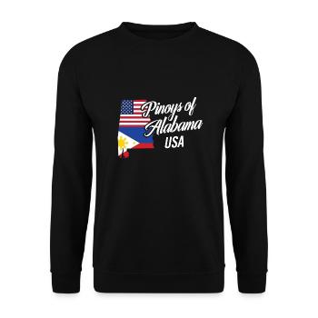 Filipinos of Alabama Design für stolze Fil-Ams - Unisex Pullover - Schwarz - Vorne - Alina (178cm) & Michal (187cm)