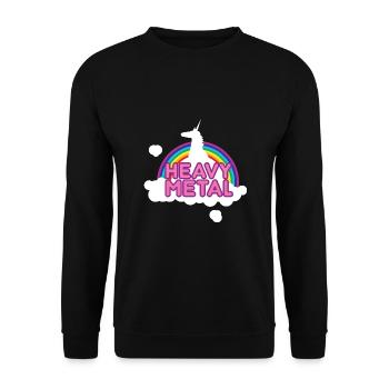 Heavy Metal - Unisex Pullover - Schwarz - Vorne - Alina (178cm) & Michal (187cm)