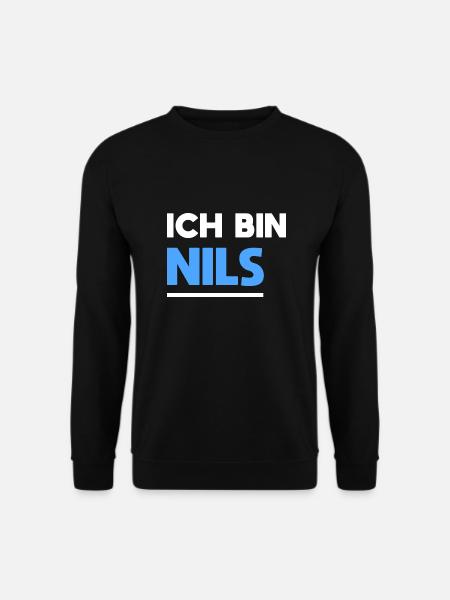 Nils Name Spruch für stolze Nils - Unisex Pullover - Schwarz