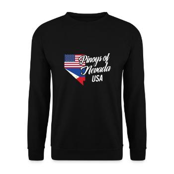 Filipinos von Nevada Design für stolze Fil-Ams - Unisex Pullover - Schwarz - Vorne - Alina (178cm) & Michal (187cm)