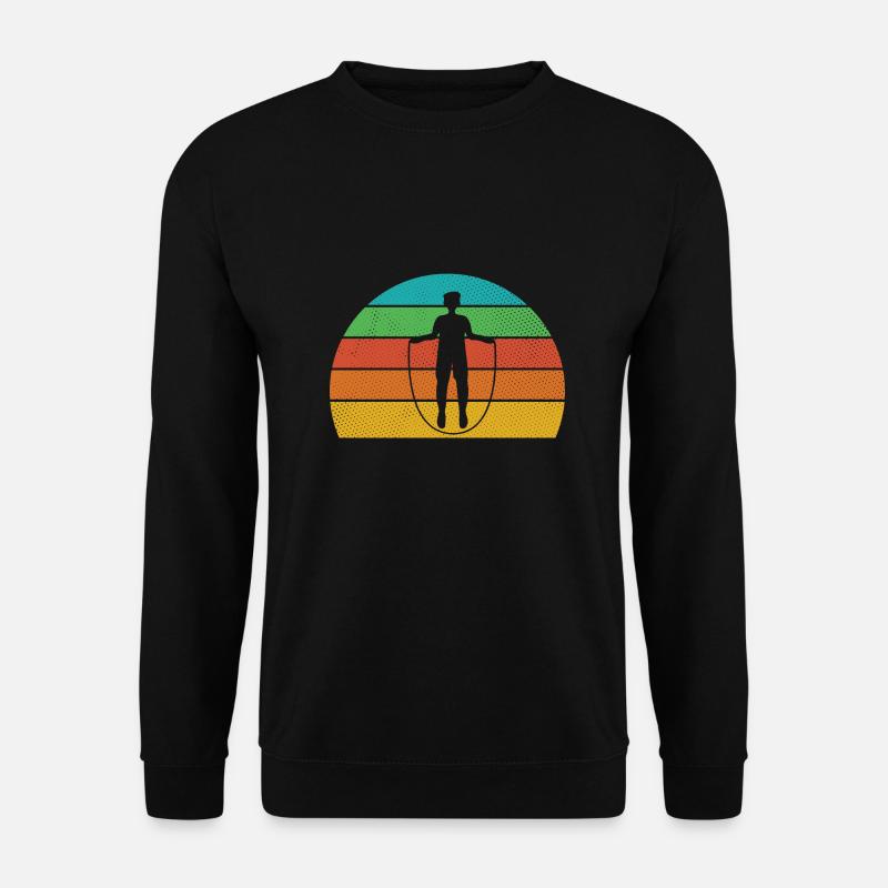 Retro Design für Seilpullover Männer - Unisex Pullover - Schwarz