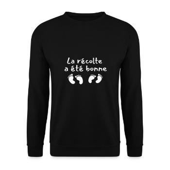 la récolte a été bonne jumeaux jumelles - Sweat-shirt Unisexe - noir - Devant - Alina (178cm) & Michal (187cm)