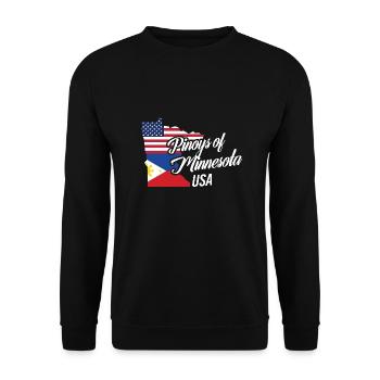 Les Philippins du Minnesota conçoivent pour de fiers Fil-Ams - Sweat-shirt Unisexe - noir - Devant - Alina (178cm) & Michal (187cm)