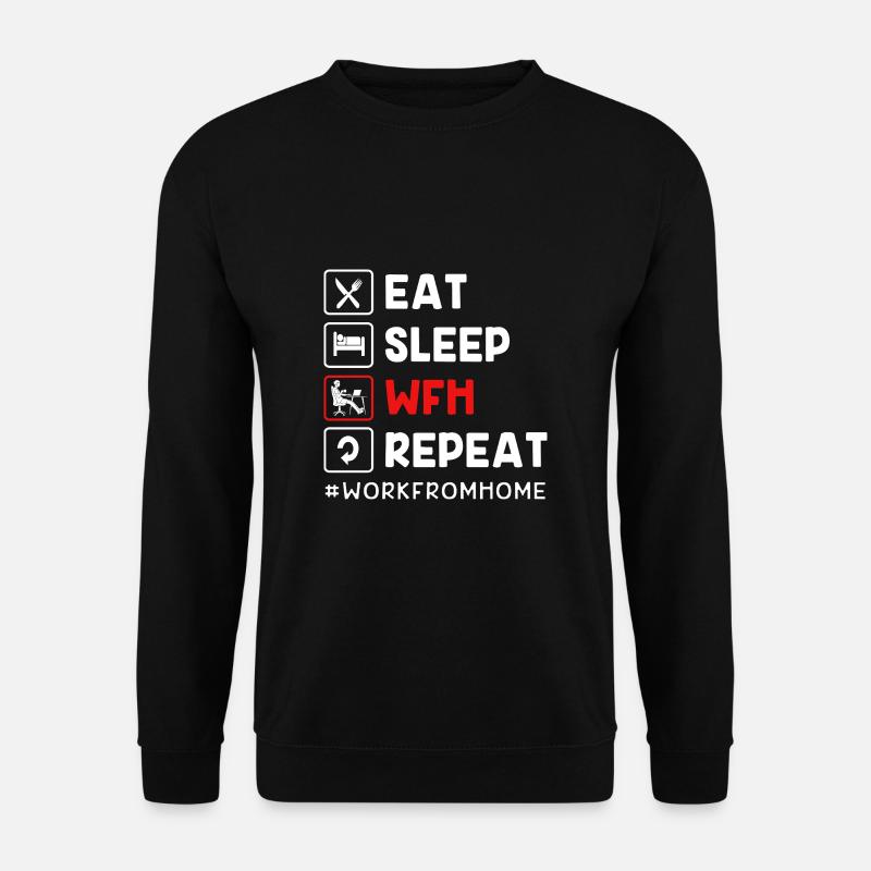 Remote Homeoffice - Unisex Pullover - Schwarz