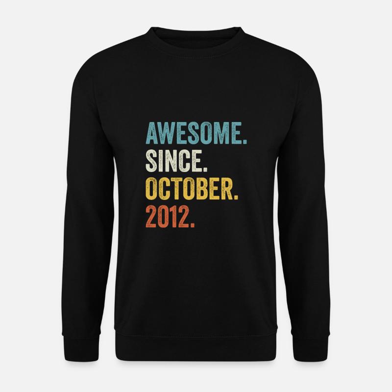 Awesome Since 2012 9 ans - Sweat-shirt Unisexe - noir