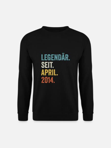 8 Jahre Legendär Seit April 2014 8. Geburtstag - Unisex Pullover - Schwarz