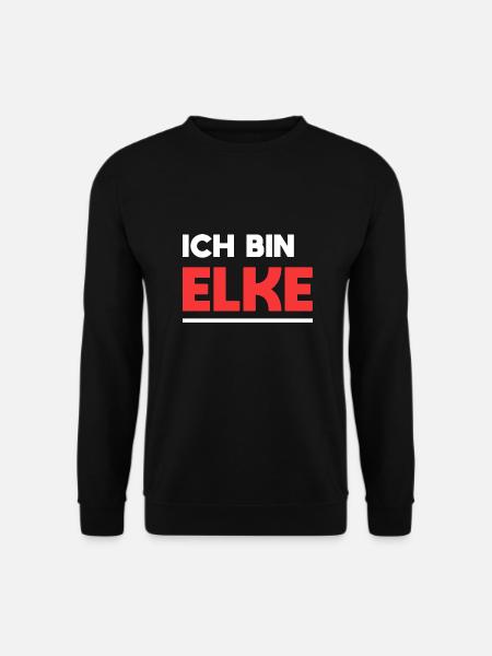 Elke Name Spruch für stolze Elkes - Unisex Pullover - Schwarz